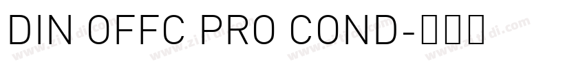 DIN OFFC PRO COND字体转换